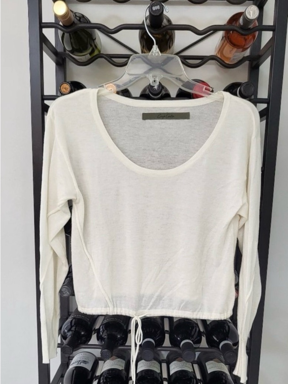 Enza Costa Cashmere Blend Spring Sweater
